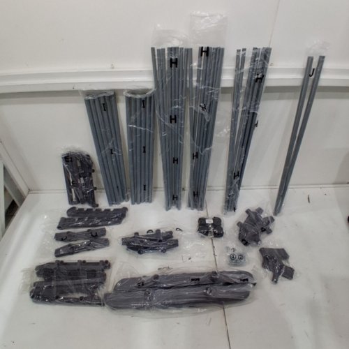 KENTALY LARGE 3-TIER ROLLING FOLDING CLOTHES DRYING RACK - GREY image 2