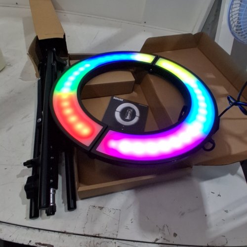 BOWER FOLDABLE RING LIGHT WITH RGB LIGHTS- 12" - BLACK (MODEL: WSC-RGB12SLIM) image 2