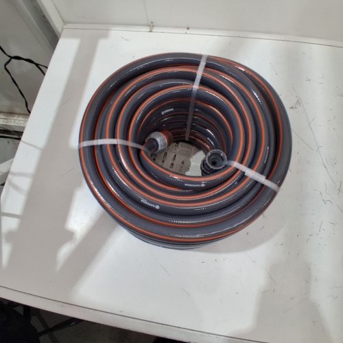 GARDENA COMFORT QUICK CONNECT HEAVY DUTY GARDEN HOSE - 100FT X 5/8" - GREY/ORANGE (MODEL: 39100-20) image 4