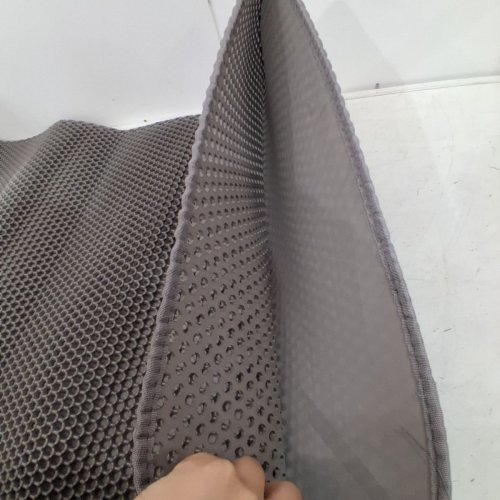 DOUBLE LAYER KITTY LITTER TRAPPING MAT - 47" X 27" - GREY image 3