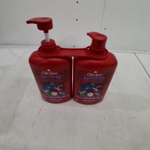 2PK MENS OLD SPICE BODY WASH WILD COLLECTION NIGHT PANTHER - 987ML image 2