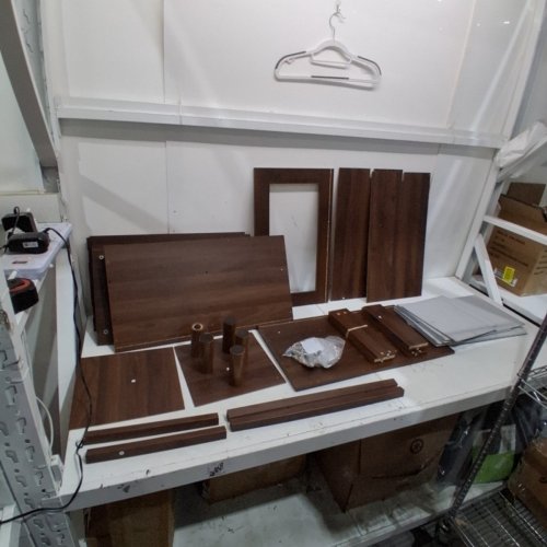 WOODEN CABINET - BROWN image 2