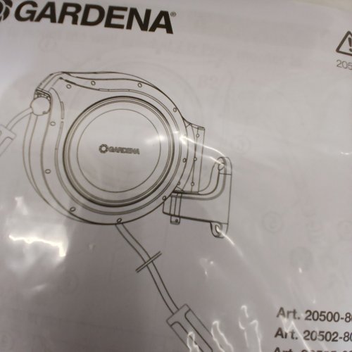 GARDENA ROLL-UP WALL MOUNTED RETRACTABLE HOSE REEL WITH AUTO SPRING - 50FT - GREY image 4