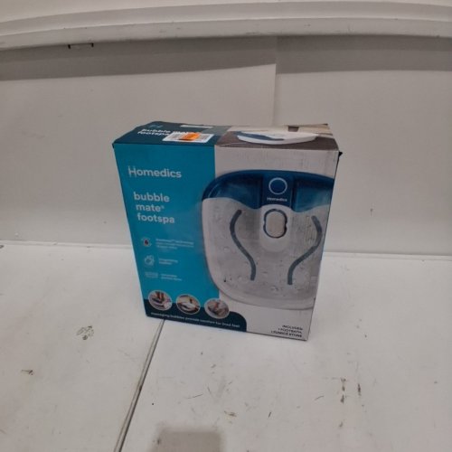 HOMEDICS BUBBLEMATE FOOTSPA WITH HEAT MAINTENANCE - 120V 30W 60HZ - WHITE/BLUE (MODEL: FB-55A-1PK) image 5
