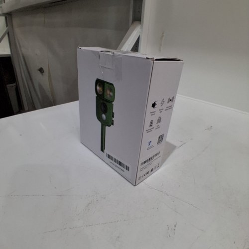 SOLAR OUTDOOR AUDIBLE ANIMAL REPELLER WITH WIDE ANGLE MOTION SENSORS AND LIGHT - 5V - GREEN image 4