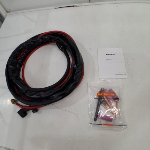 ARCCAPTAIN TIG WELDING GUN, ARGON TIG TORCH WITH 13FT RED AIR HOSE AND 10-25MM CONNECTOR - 150AMP - RED/BLACK (MODEL: WP-17V) image 3