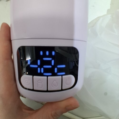 COMFYER BABY 2-IN-1 PORTABLE BABY BOTTLE WARMER PRO WITH BUILT-IN STERILIZER, DUAL MODES FOR MILK & WATER - 17OZ - PURPLE (MODEL: BW02) image 2