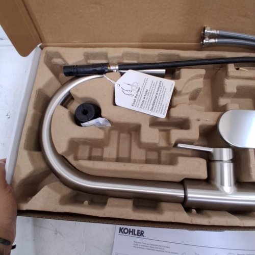 KOHLER RODEAN PULL-DOWN KITCHEN FAUCET - STAINLESS STEEL (MODEL: 1806389) image 3