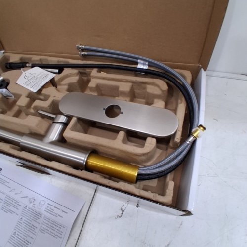 KOHLER RODEAN PULL-DOWN KITCHEN FAUCET - STAINLESS STEEL (MODEL: 1806389) image 4
