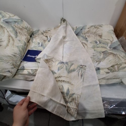 3PC TOMMY BAHAMA COMFORTER SET - KING - WHITE/BLUE image 3