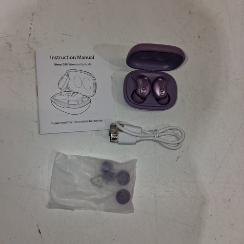 AGGOO MINI ANC WIRELESS SLEEP EARBUDS - PURPLE (MODEL: D20) image 4