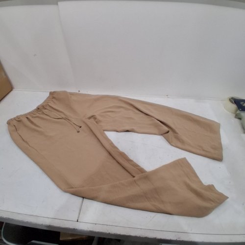 WOMAN'S LIGHTWEIGHT DRAWSTRING CASUAL PANTS - MEDIUM - TAN image 3