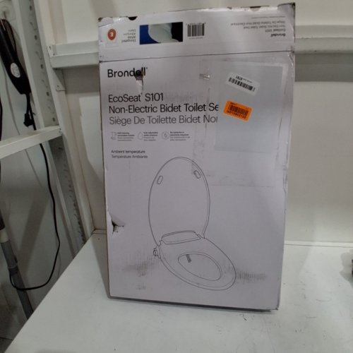 BRONDELL SWASH ECOSEAT NON-ELECTRIC SLOW-CLOSE BIDET TOILET SEAT - FITS ELONGATED TOILETS 18"-19.5"/5.5"-8" BOLT SPREAD - WHITE (MODEL: S101-EW) image 4