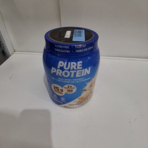 PURE PROTEIN WHEY POWDER LOW SUGAR GLUTEN FREE - 907G - VANILLA MILKSHAKE image 3