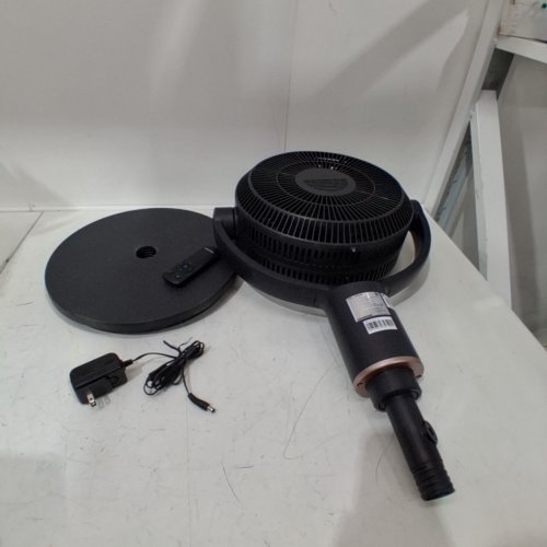 PELONIS SMART STANDING PEDESTAL FAN - COMPATIBLE WITH ALEXA AND GOOGLE - 9-SPEED/42.52" - BLACK - (MODEL: PSFAS10W7ALG) image 3