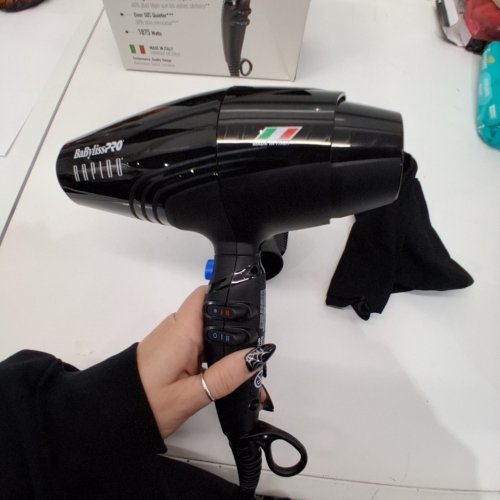 BABYLISSPRO RAPIDO HIGH PERFORMANCE LIGHTWEIGHT HAIR DRYER - BLACK (MODEL: BAB7000C) image 2