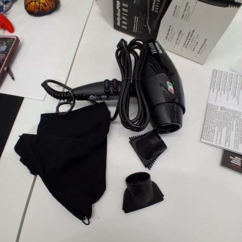 BABYLISSPRO RAPIDO HIGH PERFORMANCE LIGHTWEIGHT HAIR DRYER - BLACK (MODEL: BAB7000C) image 3