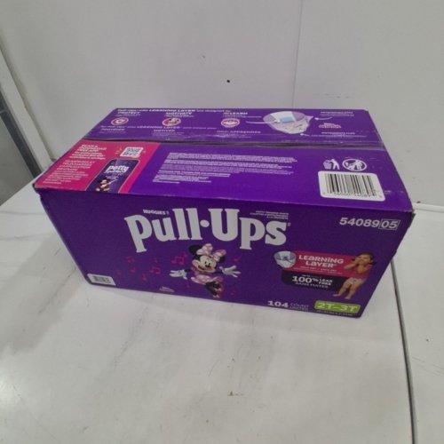 104PK HUGGIES PULL UPS GIRLS POTTY TRAINING PANTS - 2T - 3T - DISNEY JUNIOR MINNIE MOUSE image 2