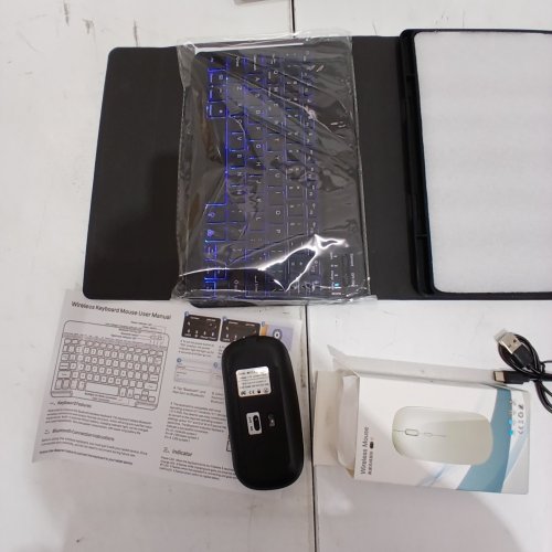 WIRELESS KEYBOARD CASE AND MOUSE COMBO KIT FOR GALAXY TAB A7, 10.4" - BLACK image 2