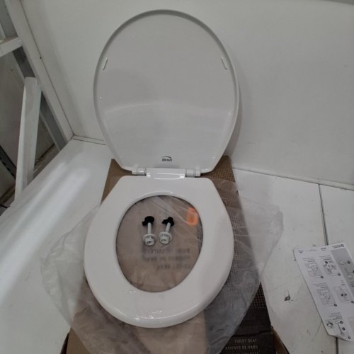 BEMIS ECONOMY PLASTIC ROUND TOILET SEAT - WHITE (MODEL: 730SLEC 000) image 2
