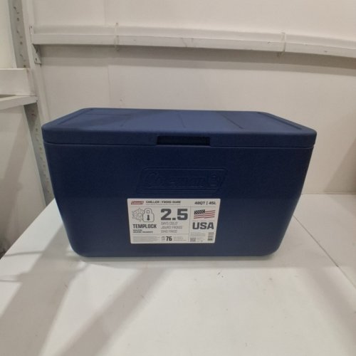 COLEMAN CHILLER TRAVEL COOLER WITH HANDLES - 48QT - BLUE image 2