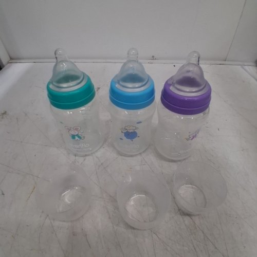 3PK EVENFLO BALANCE+ WIDE BABY BOTTLES - 9OZ - ASSORTED COLOURS image 3