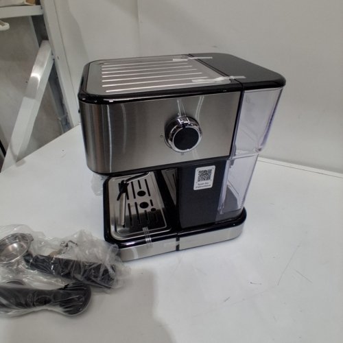 CHEFMAN CRAFTBREW 15-BAR PUMP DIGITAL ESPRESSO MAKER WITH STEAM WAND FOR LATTE & CAPPUCCINO - 1.5L - BLACK / SILVER (MODEL: RJ54-SS-15-D-AM) image 5