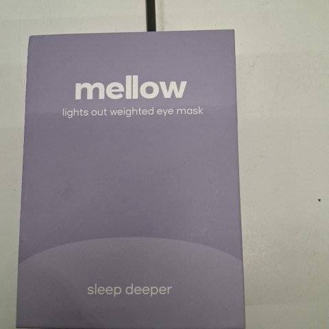MELLOW ADJUSTABLE WEIGHTED SLEEP EYE MASK - BLUE image 3