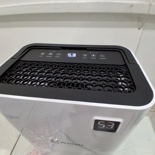 WELLSLE DEHUMIDIFIER FOR BEDROOM AND BASEMENT WITH SMART HUMIDITY CONTROL- 34 PINTS/2000SQ.FT - WHITE (MODEL: PD11DS-12L) image 2