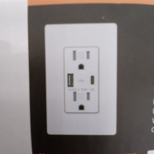 BESSTEN 24W USB WALL OUTLET, 15A WITH TYPE C & TYPE A PORTS - 4.8A USB RECEPTABLE WITH TR, SCREWLESS WALL PLATE INCLUDED - WHITE image 3