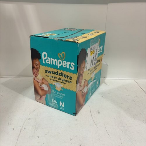 136PK PAMPERS SWADDLERS DIAPERS - NEWBORN SIZE image 3