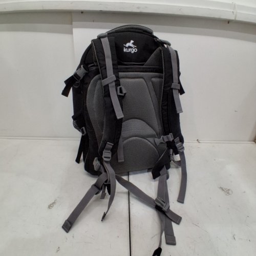 KURGO PET CARRIER BACKPACK W/ MACHINE-WASHABLE INTERIOR PAD, AIRLINE/TSA-APPROVED, TRAVEL BAG, WATERPROOF BOTTOM, BLACK/ORANGE, (MODEL: K01683) image 4