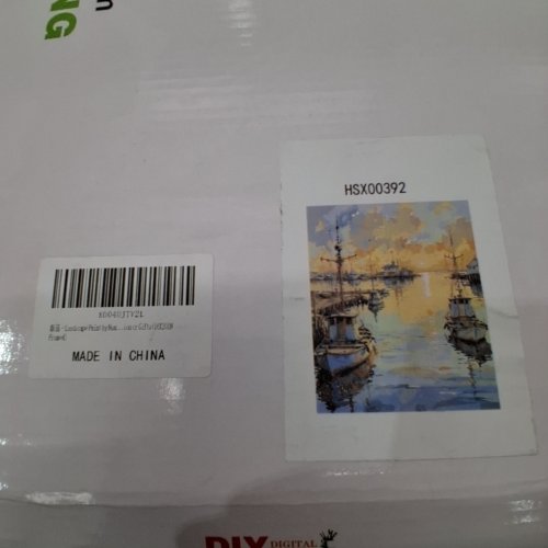 LANDSCAPE HARBOUR SCENE DIY PAINTING BY NUMBERS KIT - 16" X 20" (STYLE: HSX00392) image 2