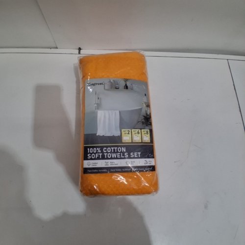 8PC KINGREST BATHTOWEL SET - ORANGE image 2