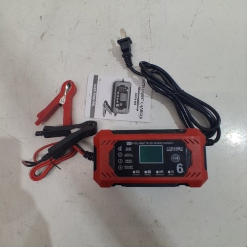 COREBOX 12V CAR BATTERY CHARGER & MAINTAINER - RED/BLACK (MODEL: H-6CS) image 3