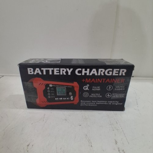 COREBOX 12V CAR BATTERY CHARGER & MAINTAINER - RED/BLACK (MODEL: H-6CS) image 4