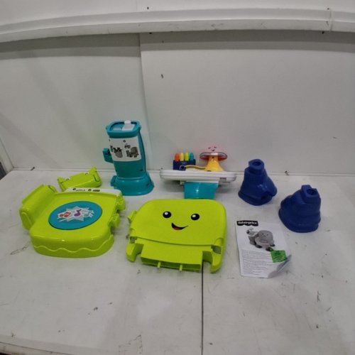 FISHER-PRICE TODDLER TOY LAUGH & LEARN SONG & STORY LEARNING CHAIR - GREEN/BLUE (MODEL: HYN54) image 3