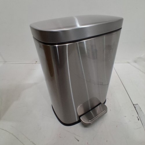 AMAZON BASICS MINI RECTANGULAR TRASH CAN WITH SOFT-CLOSE FOOT PEDAL - 5L - STAINLESS STEEL (MODEL: B07PD3YST7) image 2