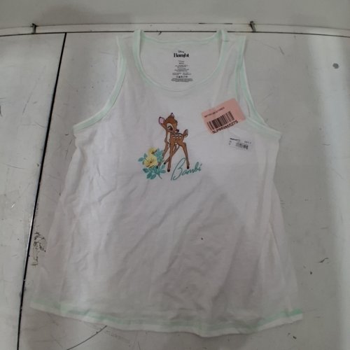 WOMENS DISNEY BAMBI TANK TOP - EXTRA SMALL - WHITE image 2