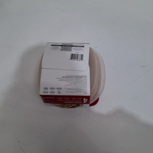 4PK RUBBERMAID TAKEALONGS FOOD STORAGE CONTAINERS - RED/CLEAR (MODEL: 7F58) image 3