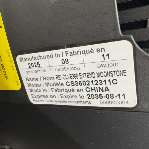 EVENFLO GOLD REVOLVE360 EXTEND ALL-IN-ONE ROTATIONAL CAR SEAT WITH SENSOR SAFE - MOONSTONE GREY (MODEL: CS360212311C) image 2
