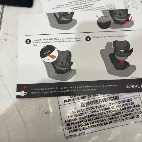 EVENFLO GOLD REVOLVE360 EXTEND ALL-IN-ONE ROTATIONAL CAR SEAT WITH SENSOR SAFE - MOONSTONE GREY (MODEL: CS360212311C) image 5