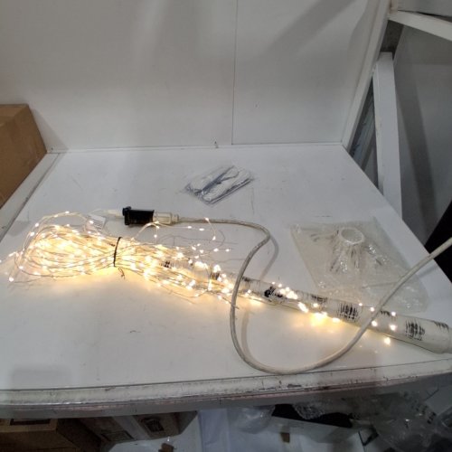 INDOOR/OUTDOOR LIGHT UP BIRCH CHRISTMAS TREE DECOR WITH 8 LED LIGHT SETTINGS - 4FT - WHITE image 2