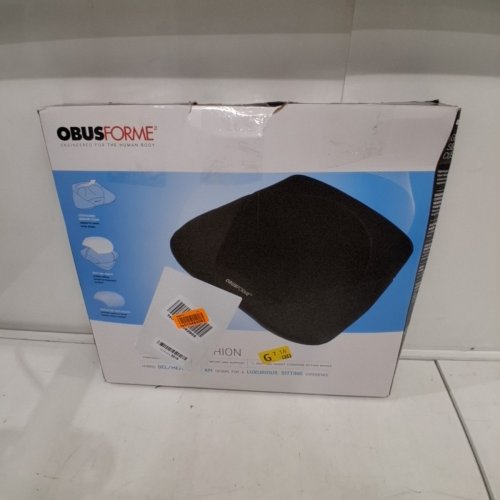 OBUSFORME GEL SEAT CUSHION FOR POSTURE SUPPORT - 14" X 12.5" - BLACK (MODEL: ST-GEL-01D) image 3