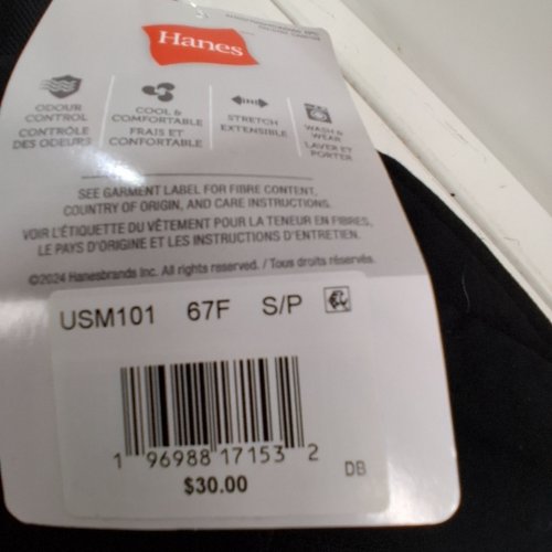 UNISEX HANES COMFORT FIT SCRUB JOGGERS - SMALL - BLACK - (STYLE: USM101) image 4