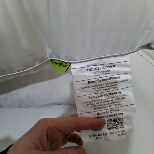 2PK FLEXPEDIC HOTEL QUALITY POLYESTER PILLOWS - QUEEN -WHITE image 2