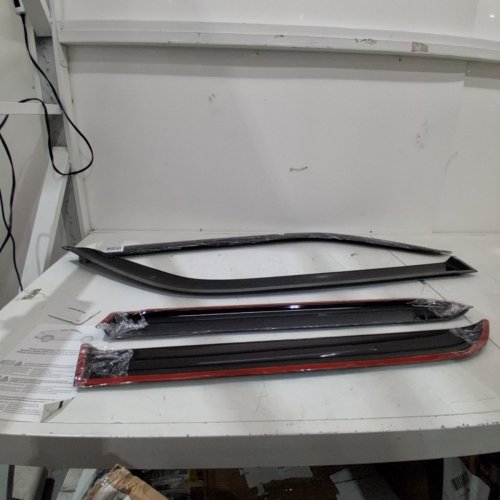4PC FLEXIBLE TAPE ON WINDOW DEFLECTORS, TOYOTA 4-RUNNER 2010-2024 - BLACK image 3