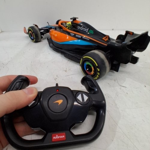 RASTAR MCLAREN F1 MCL36 REMOTE CONTROL RC CAR - 1/12 SCALE - BLACK/ORANGE/BLUE image 2