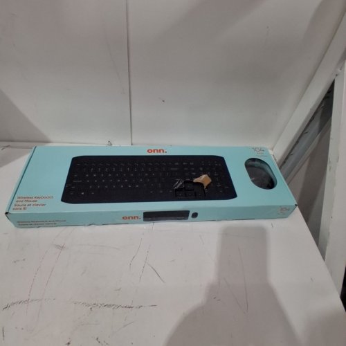 2PC ONN. WIRELESS KEYBOARD AND MOUSE - BLACK (MODEL: 100009054) image 4