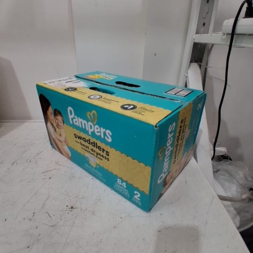 84 PAMPERS SWADDLERS DISPOSABLE DIAPERS - SIZE 2 image 3
